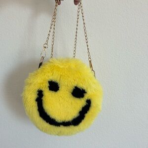 Smiley Face Purse / Yellow Emoji Crossbody bag and clutch